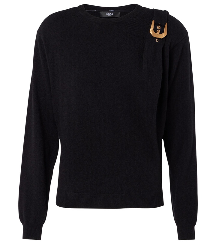 Photo: Versace Medusa Heritage virgin wool sweater