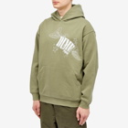 Dime Men's Wings Hoodie in Army Green