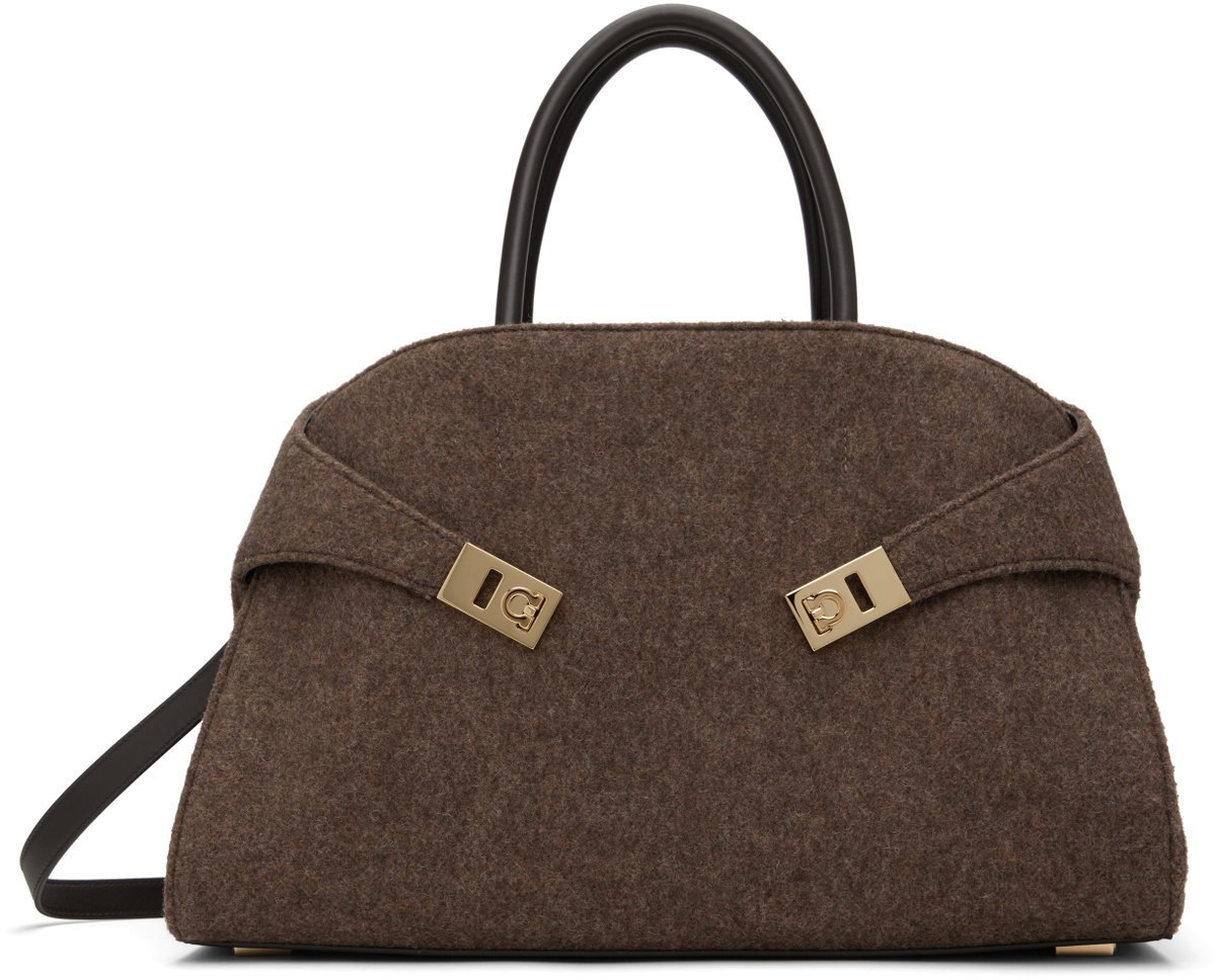 Ferragamo Brown Medium Hug Bag