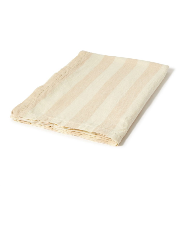 Photo: FRESCOBOL CARIOCA - Large Striped Linen Towel