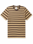 adidas Consortium - Noah Logo-Embroidered Striped Cotton-Jersey T-Shirt - Yellow