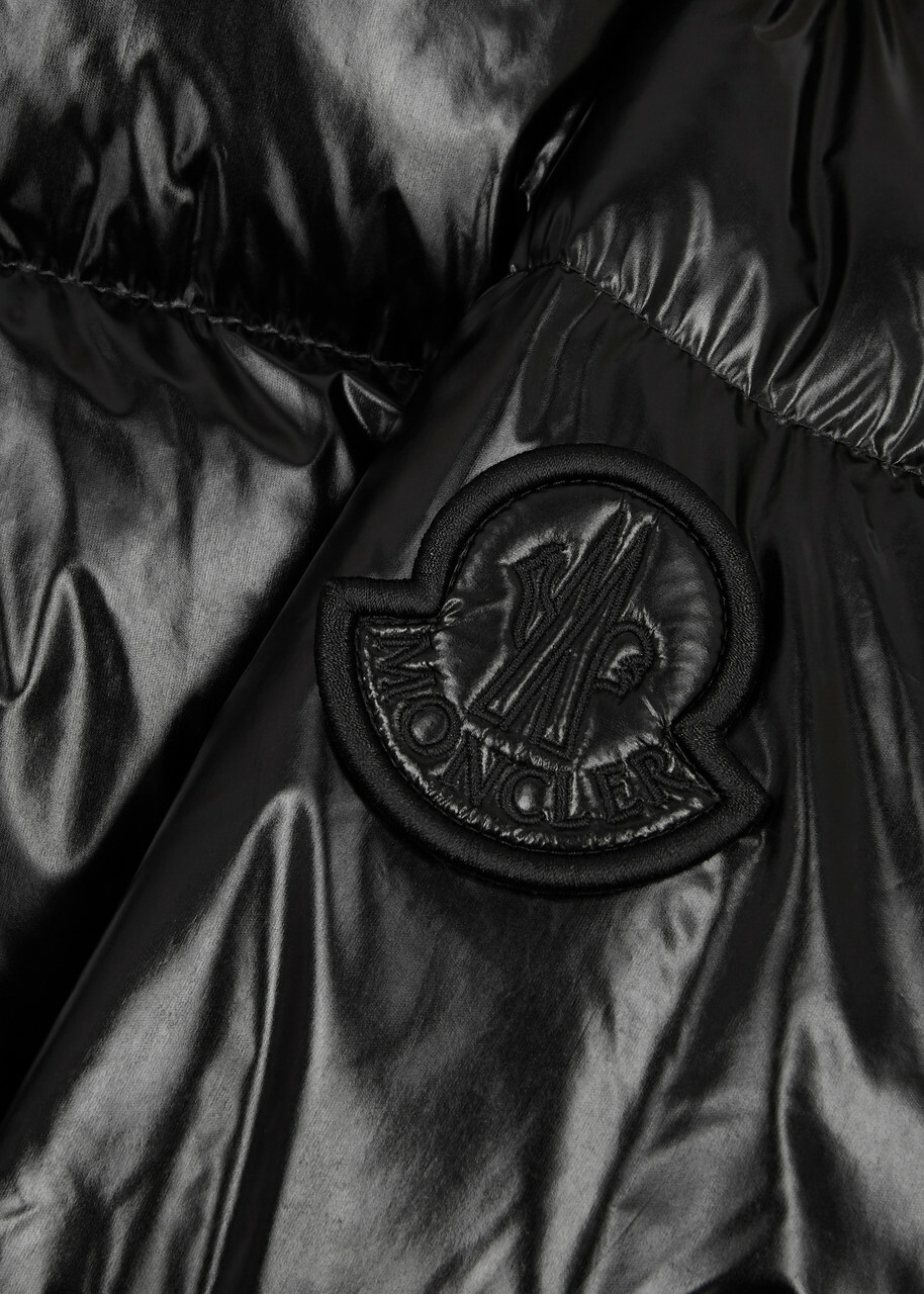 Moncler Meuse Quilted Glossed Shell Jacket , Jacket, Black Moncler