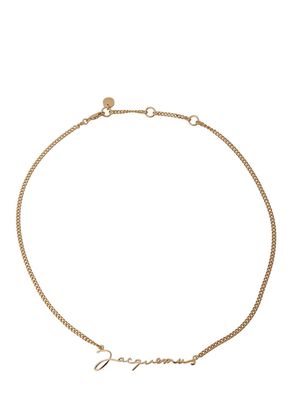 Photo: Jacquemus Logo Plaque Necklace