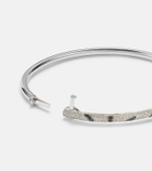 Yvonne Léon Jonc Zèbre 9kt white gold bracelet with diamonds