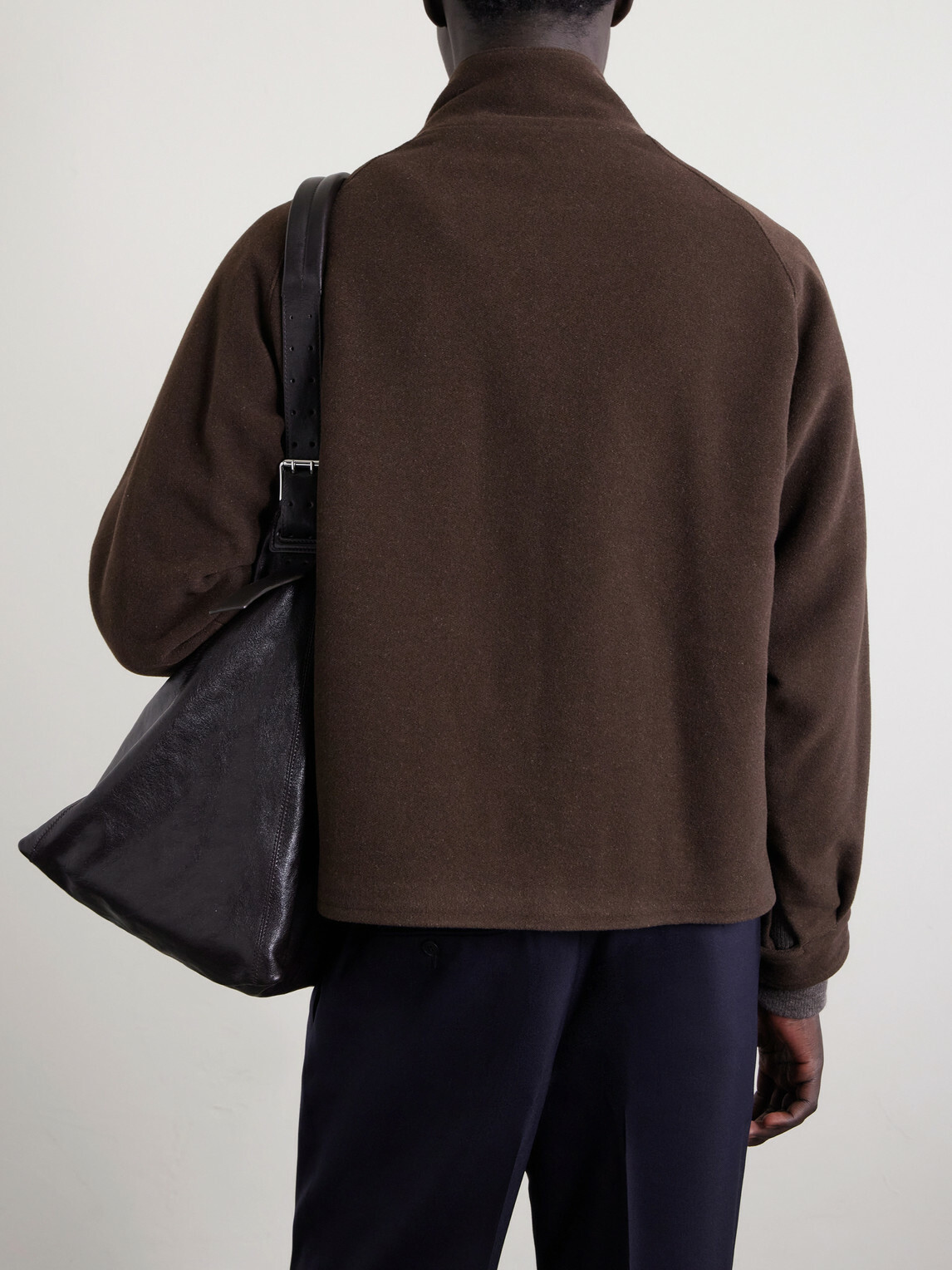 A.PRESSE - Wool, Silk and Cashmere-Blend Jacket - Brown