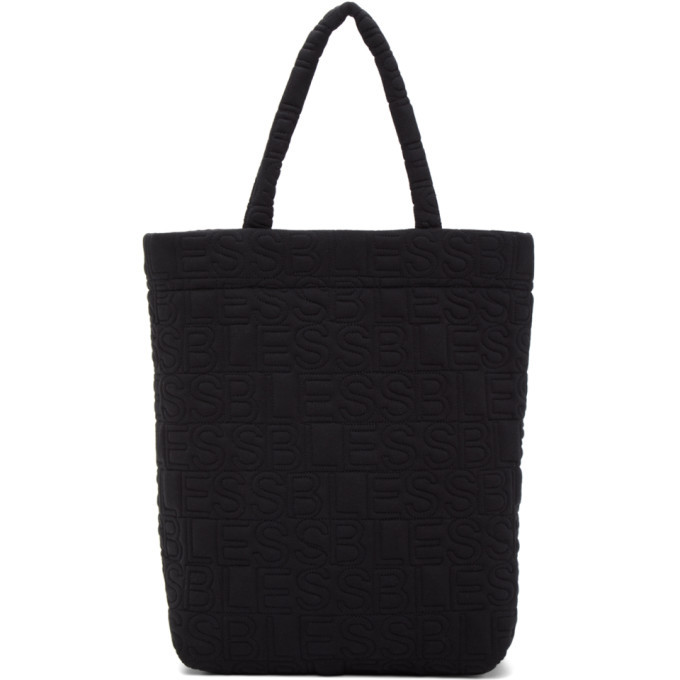 Bless Black Hardcover Quilt Tote Bless