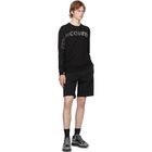 Alexander McQueen Black Graffiti Hybrid Shorts