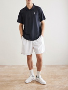 On - Court Logo-Printed Shell Polo Shirt - Black