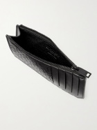 SAINT LAURENT - Monogram-Debossed Leather Cardholder - Black