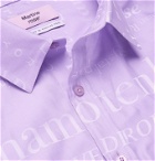 Martine Rose - Cotton-Jacquard Shirt - Purple