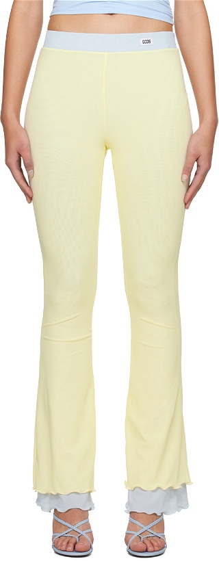 Photo: GCDS Yellow Flare Trousers
