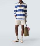 Polo Ralph Lauren Suede-trimmed leather sneakers
