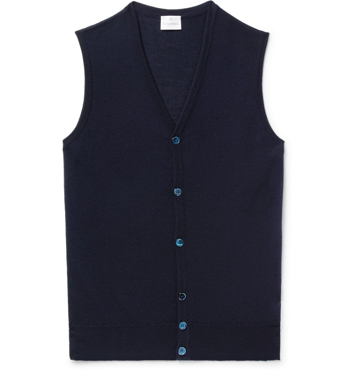 Photo: Kingsman - Cashmere Sweater Vest - Blue