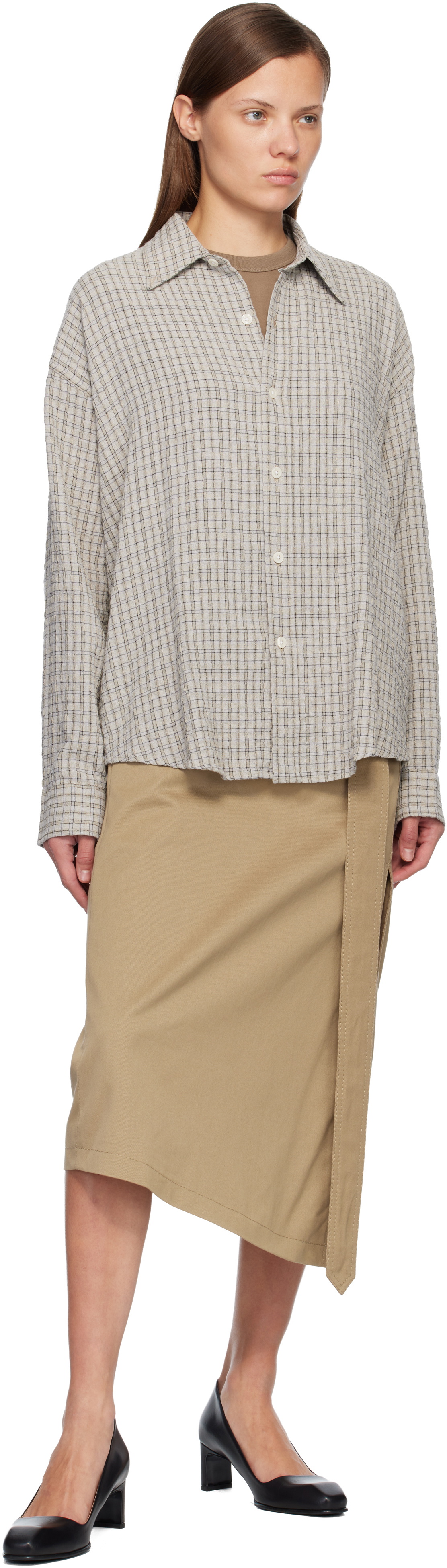 mfpen Gray Button Down Shirt