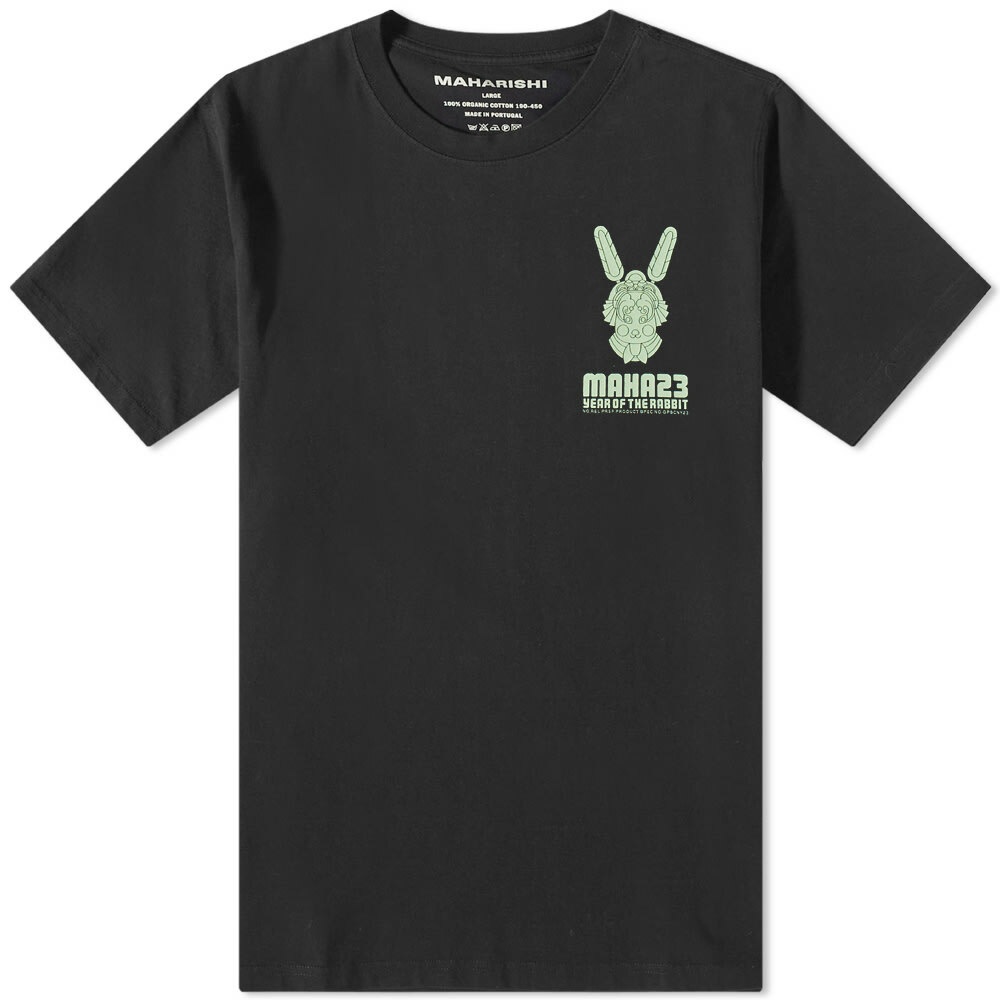 Photo: Maharishi Men's Water Rabbit T-Shirt in Black