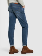 BRUNELLO CUCINELLI - Stonewashed Cotton Denim Jeans