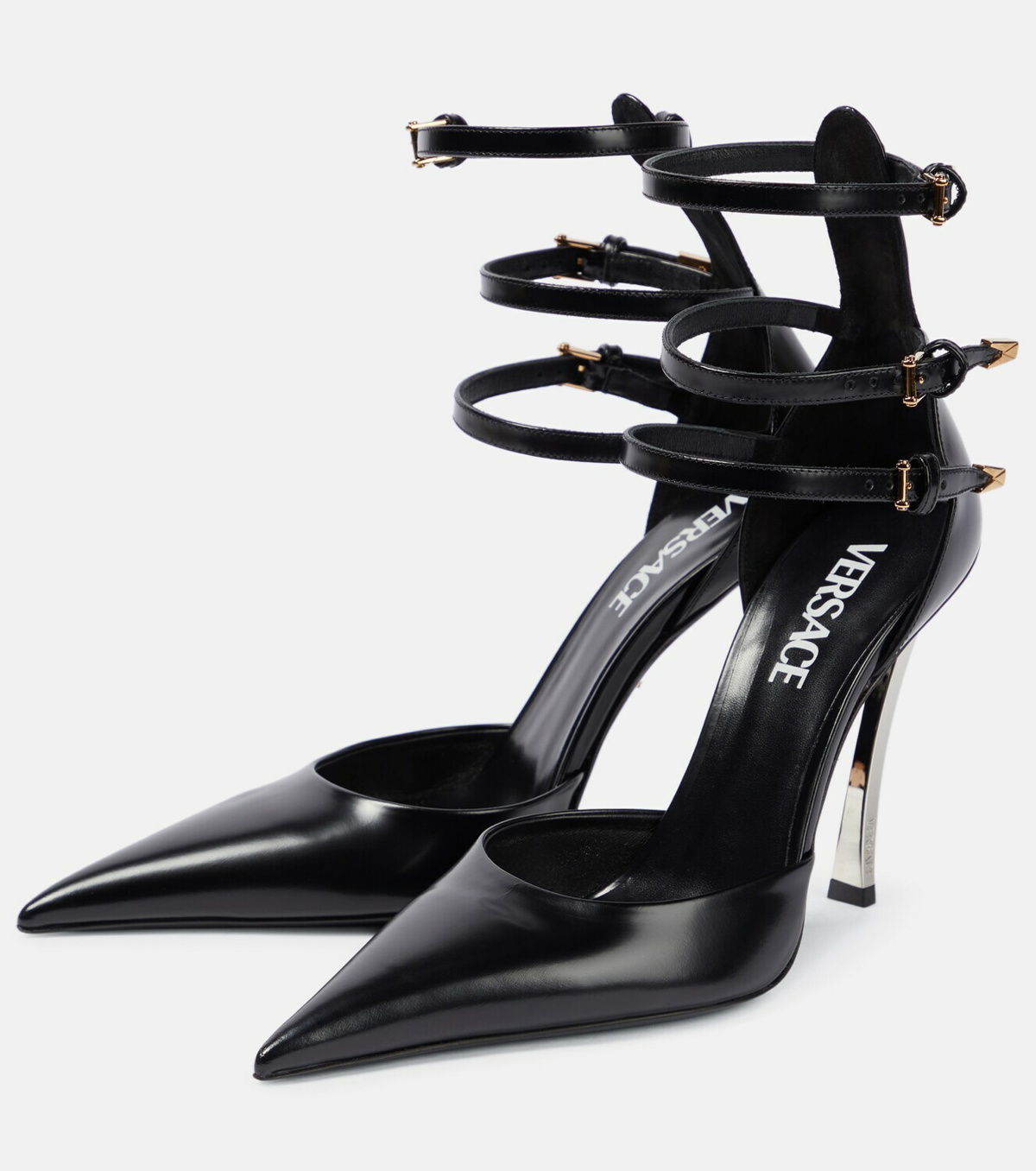 Versace - Pin-Point leather pumps Versace
