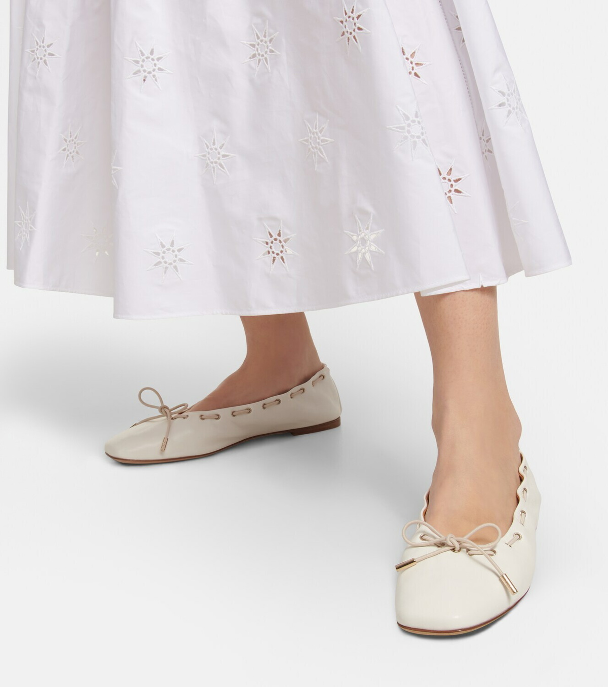 Chloe - Oracia leather ballet flats Chloe