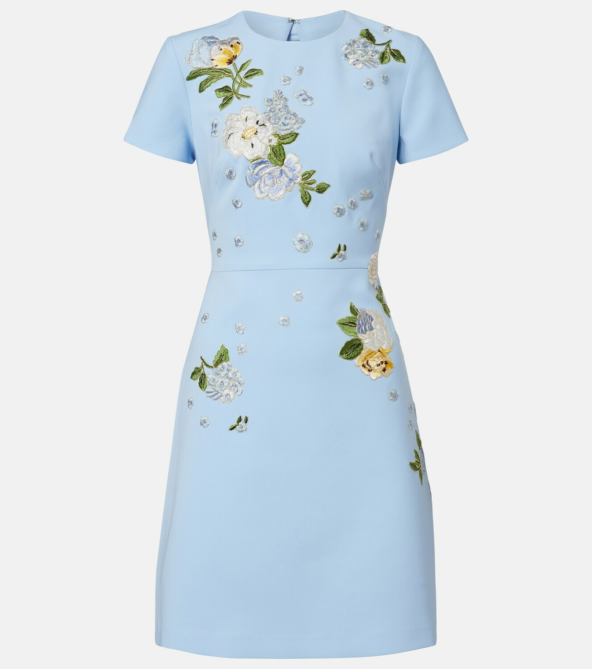Carolina Herrera Floral embroidered minidress