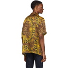 Versace Jeans Couture Black and Gold Baroque Shirt
