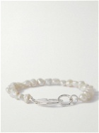 Hatton Labs - Gnocchi Silver Pearl Bracelet - White