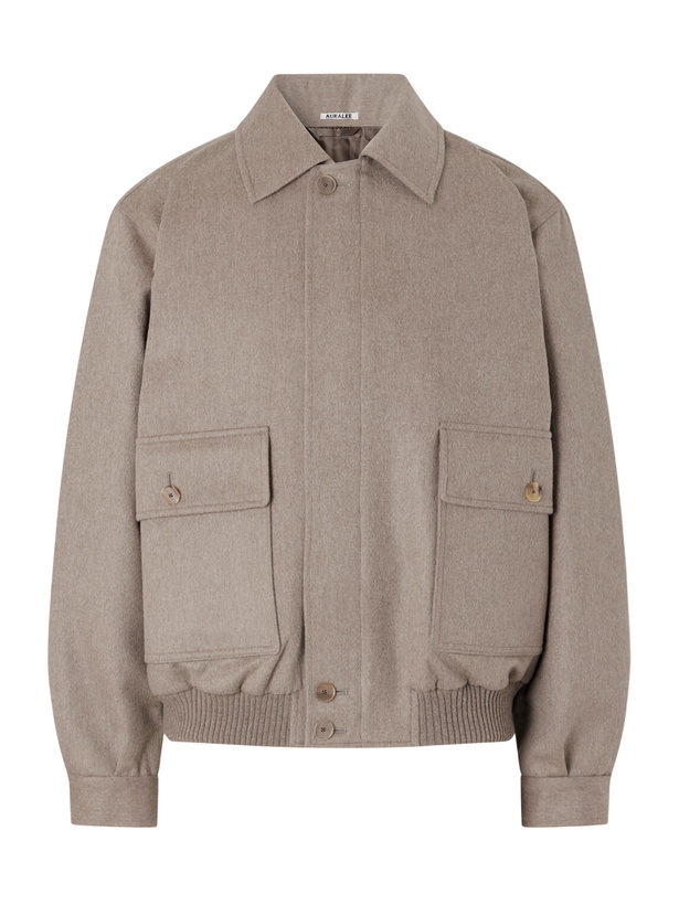 Photo: Auralee - Cashmere Blouson Jacket - Brown