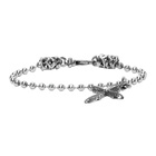 Emanuele Bicocchi Silver Cross Charm Disco Chain Bracelet