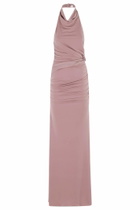 The Andamane Stella Maxi Turtleneck Open Back Maxi Dress