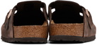 Birkenstock Brown Regular Boston Soft Footbed Slip-on Loafers