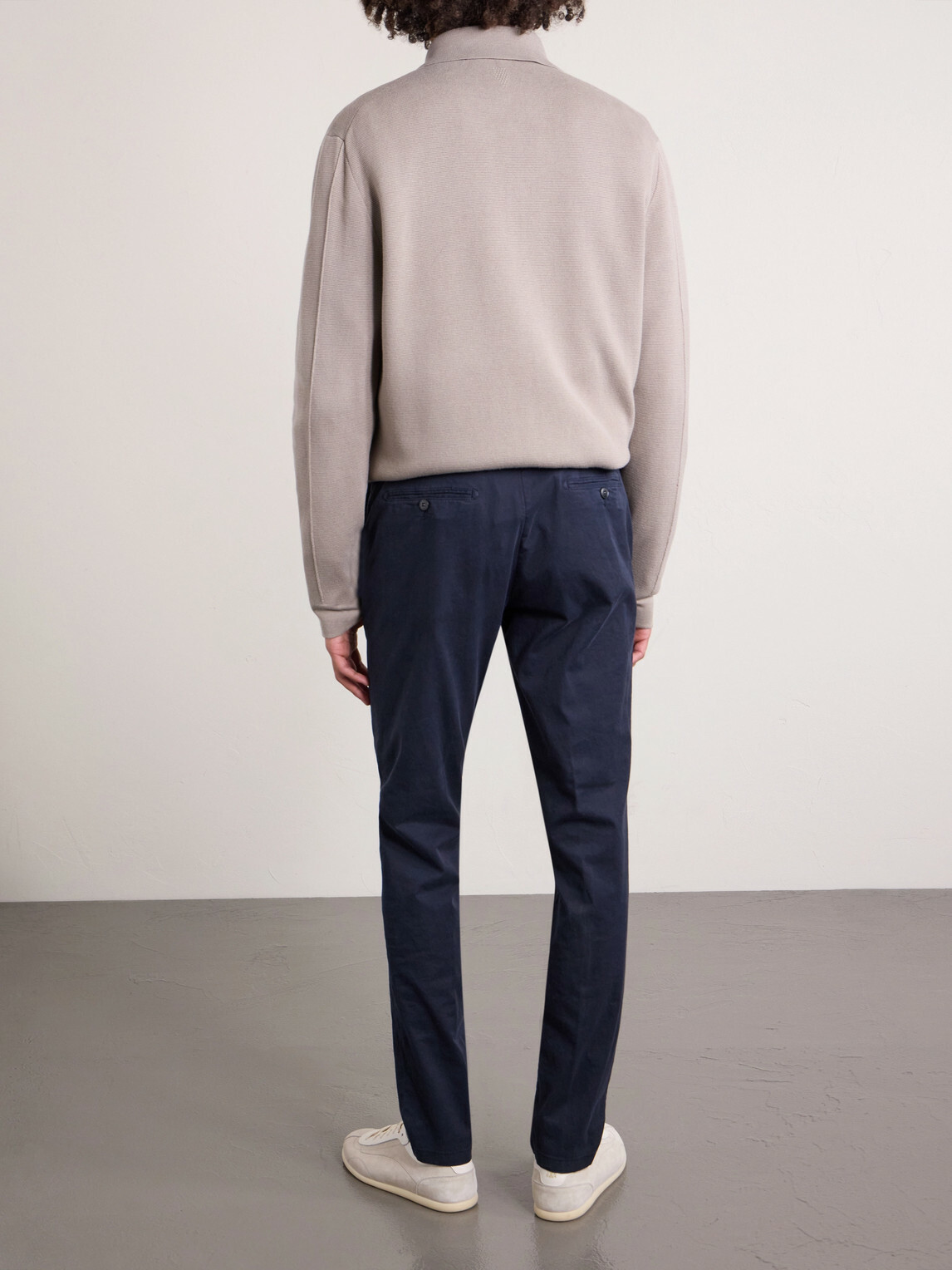 Canali - Slim-Fit Tapered Cotton-Blend Twill Chinos - Blue
