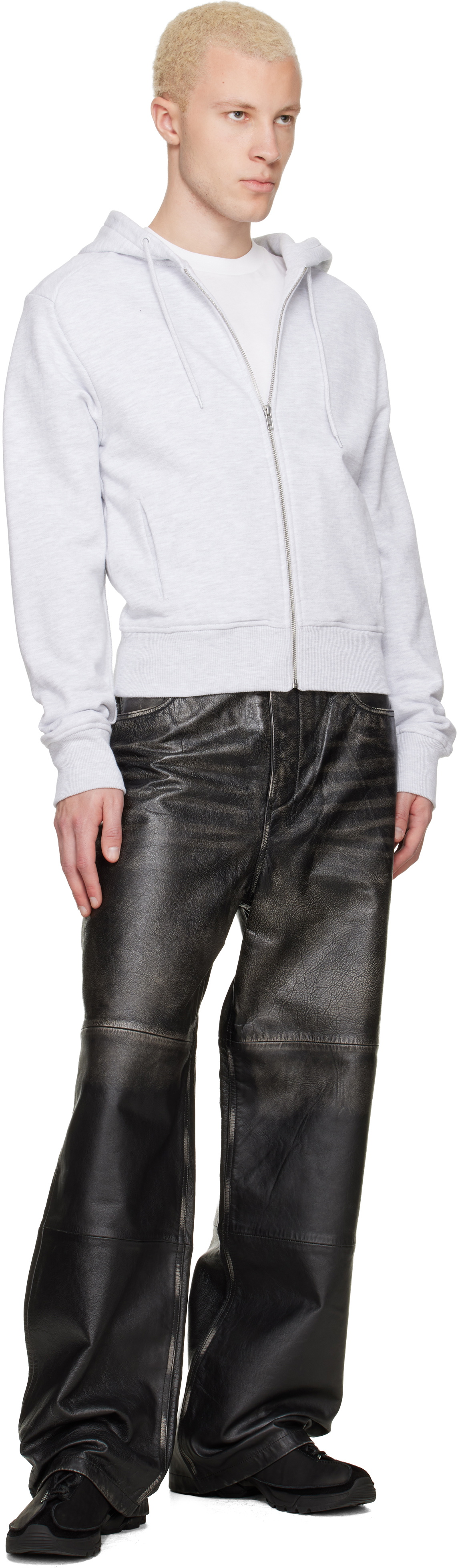 Ksubi Black Blackjack MAXX Leather Pants