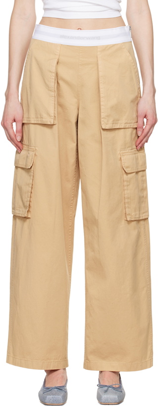 Photo: Alexander Wang Beige Cargo Rave Trousers