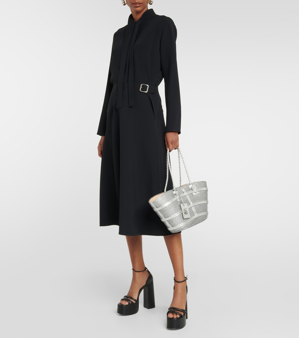 Altuzarra Watermill Small raffia tote bag