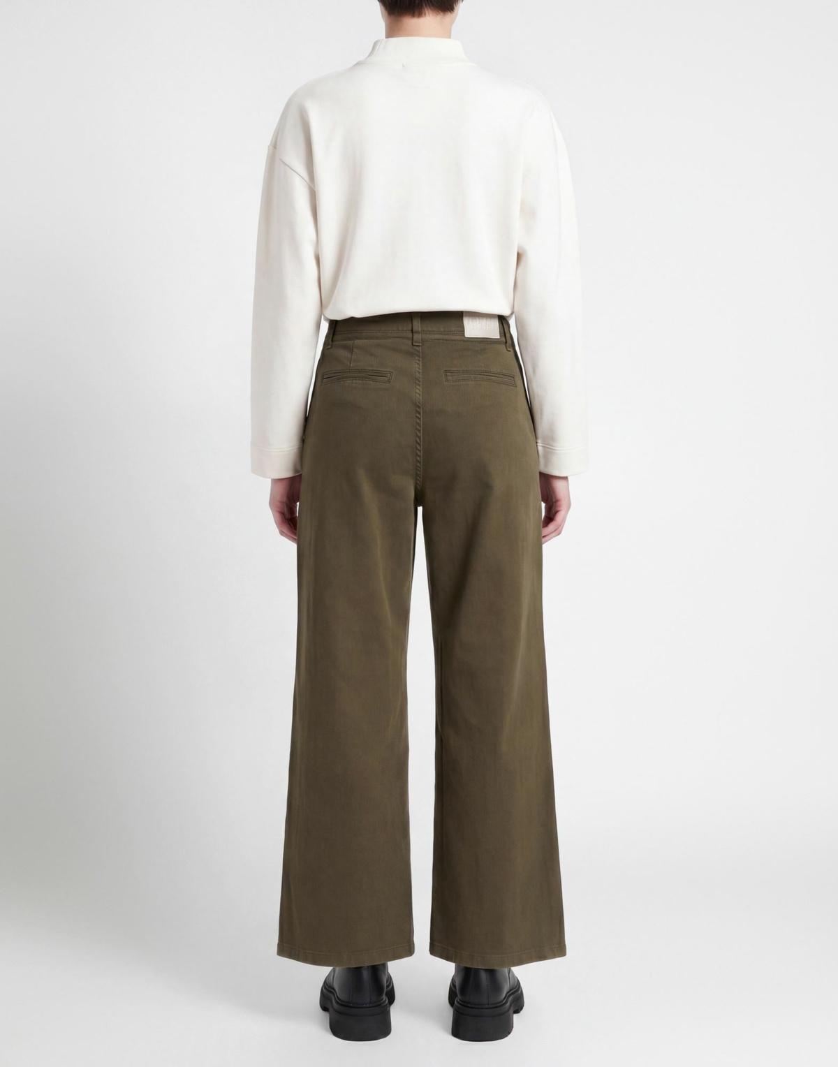 Jijil Womens Pants Military in Green