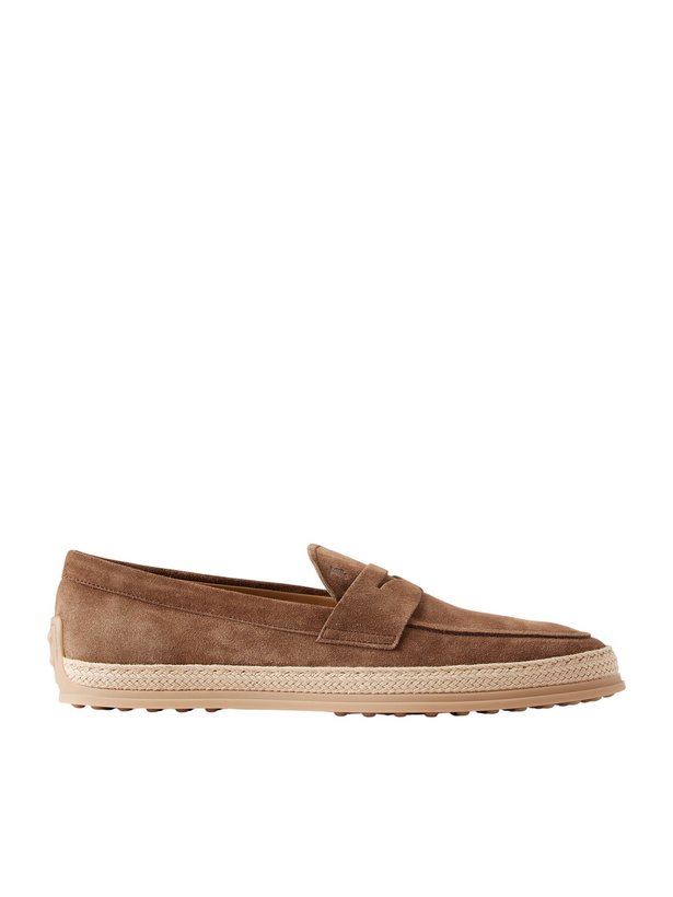 Photo: Tod's - Suede Espadrilles - Brown
