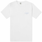 Sporty & Rich Wimbledon T-Shirt in White/Washed Hydrangea