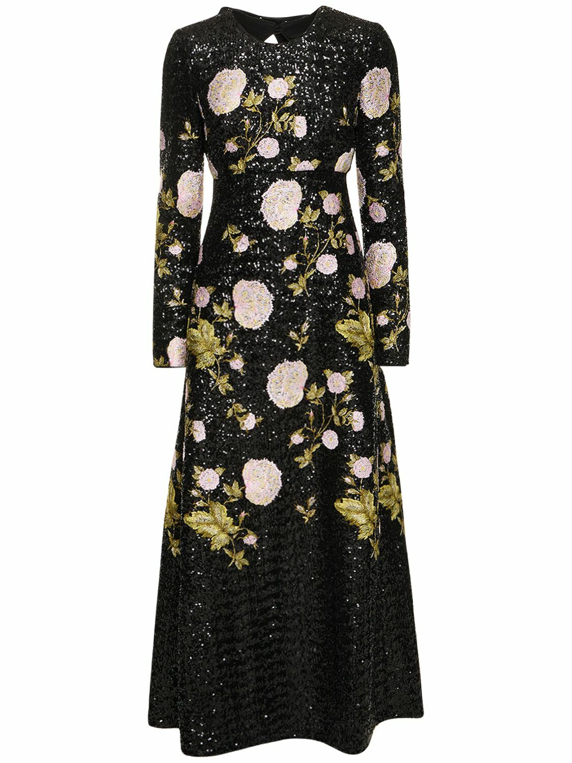 GIAMBATTISTA VALLI Sequined Open Back Long Dress
