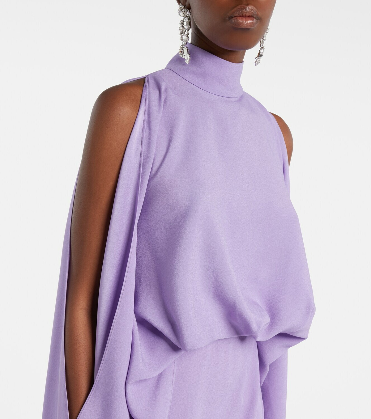 Taller Marmo Bacall draped satin gown