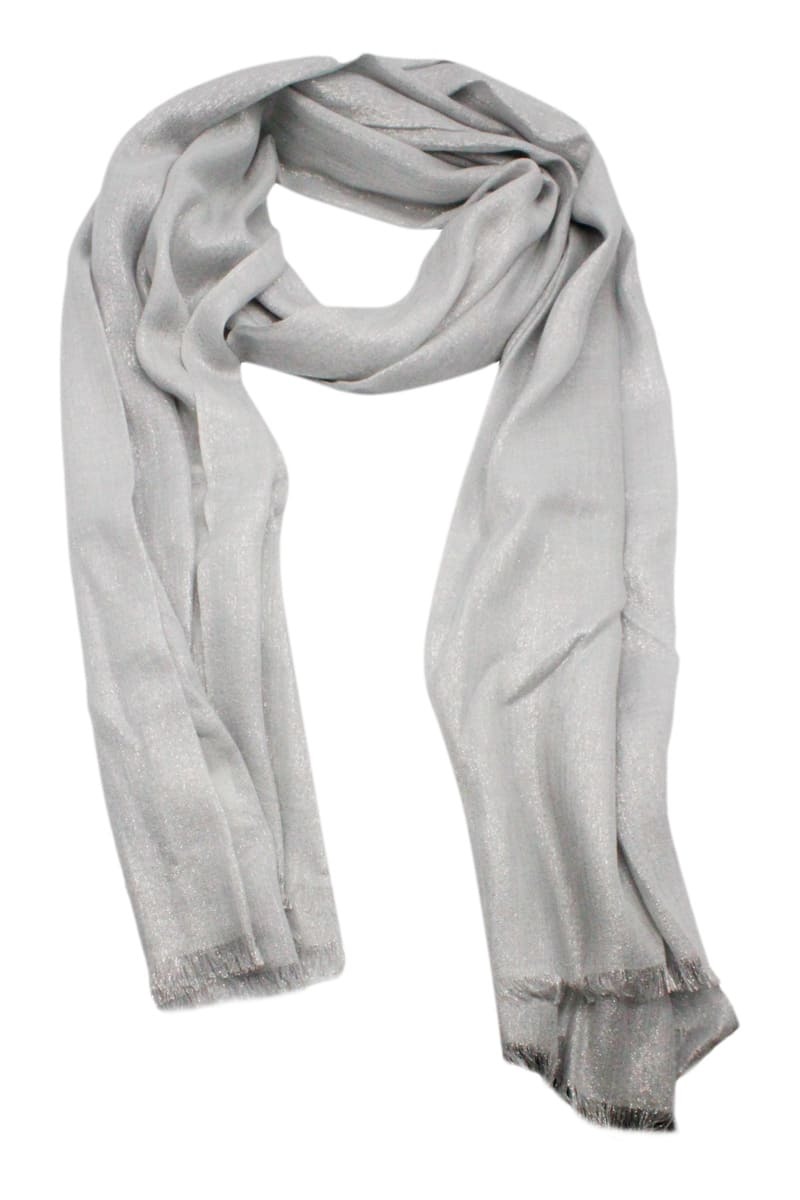 Brunello Cucinelli Cashmere and silk-blend scarf Brunello