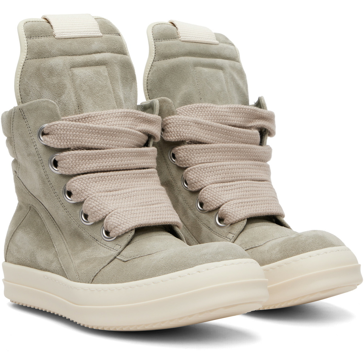 Rick Owens Taupe Tower Jumbolace Geobasket Sneakers