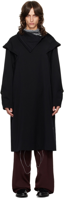 Photo: Kiko Kostadinov Black Bendix Coat