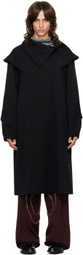 Kiko Kostadinov Black Bendix Coat
