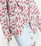 Barrie Floral jacquard-knit jacket