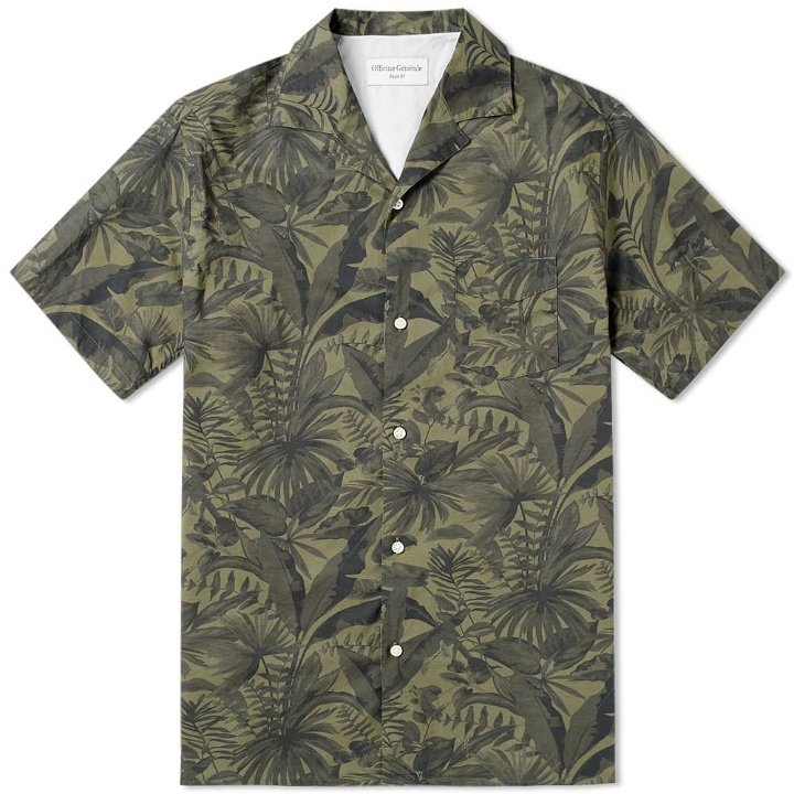 Photo: Officine Generale Short Sleeve Jungle Print Shirt