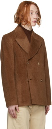 Séfr Tan Alpaca & Wool Peacoat