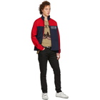 Golden Goose Blue and Red Zip-Up Jacket