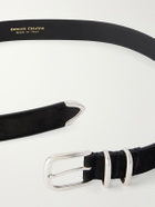 Officine Creative - OC Strip/074 3cm Suede Belt - Black