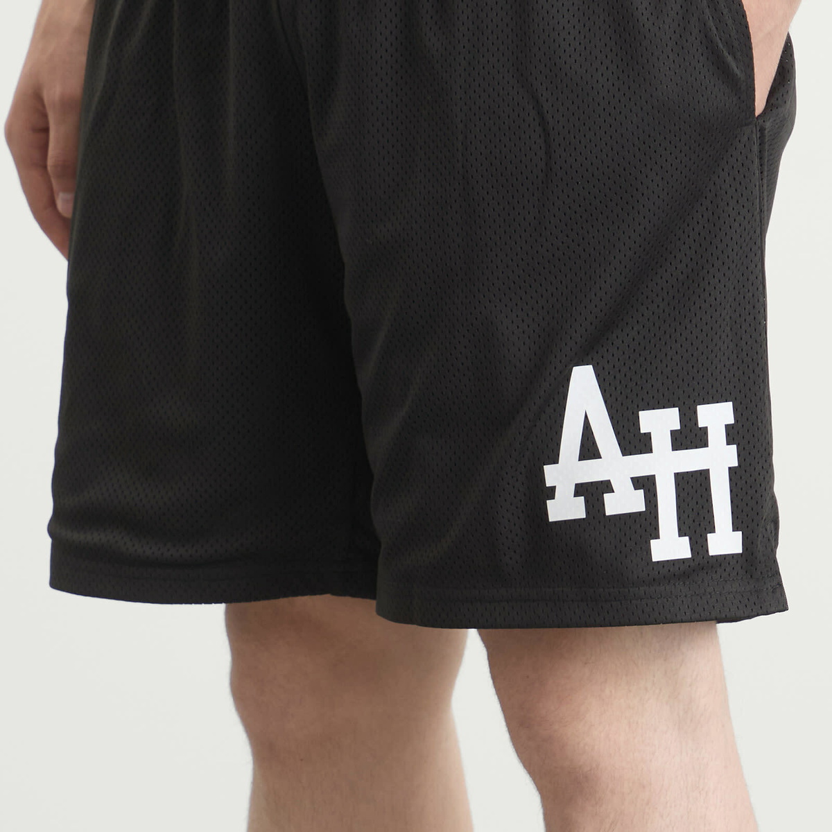ANNIE HOOD Men's Mesh Shorts in Black