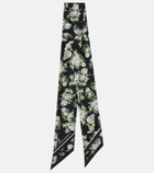 Dolce&Gabbana Floral silk twill scarf