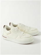 Loro Piana - Newport Walk 2.0 Suede-Trimmed Leather Sneakers - White